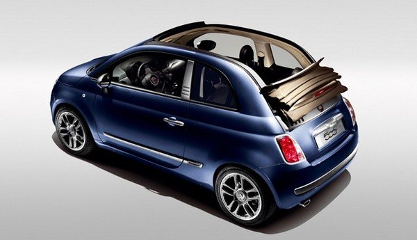 rent a car rhodes Autotour Fiat 500 cabrio